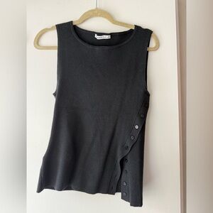 Abercrombie & Fitch Asymmetrical Button Sweater Tank